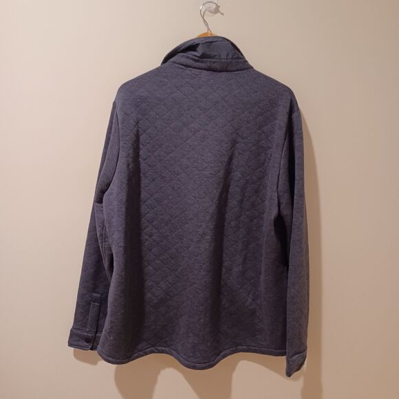 NWT Industry Republic Men's Gray Long Sleeve Snap Front Quilted Jacket Size XL - Picture 5 of 8